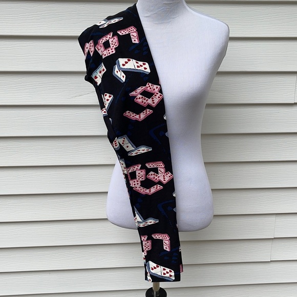 LuLaRoe OS One Size New Valentines Day Domino Heart Leggings NWT - Picture 2 of 7